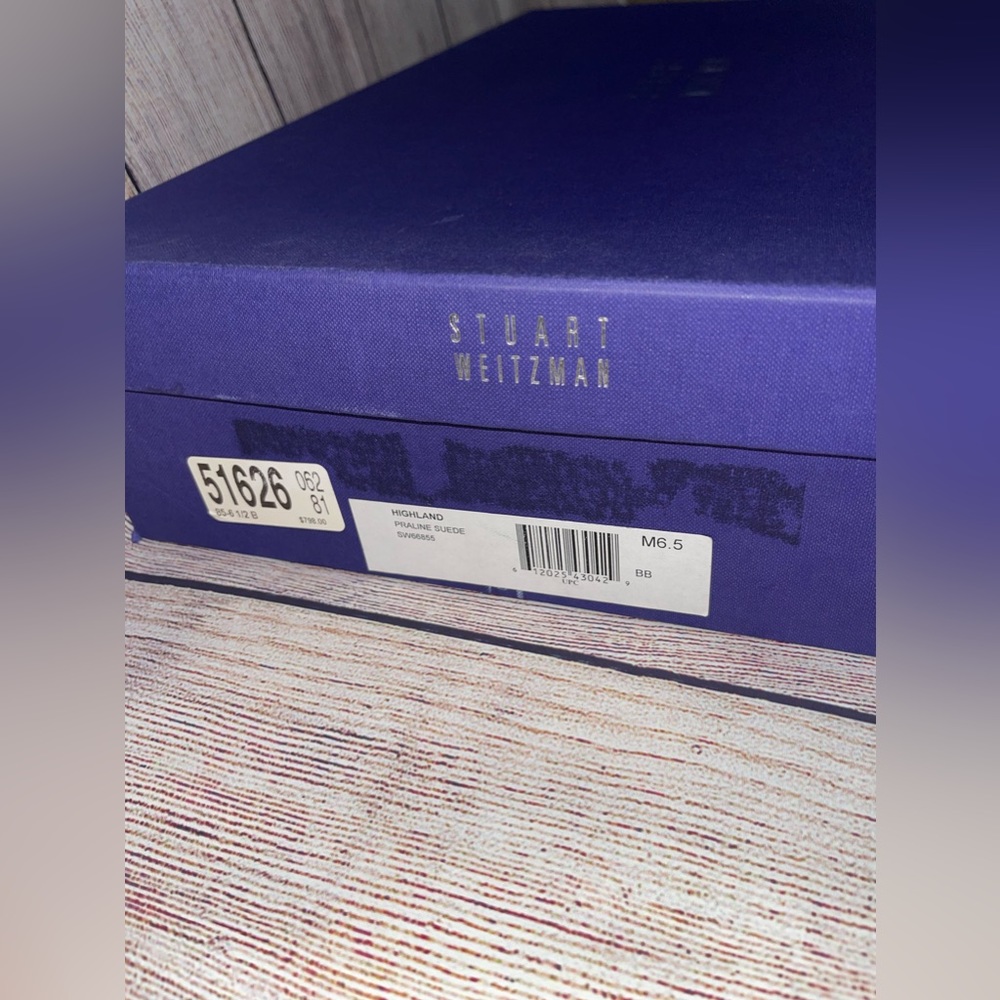 Stuart Weitzman Highland Praline Light Brown Sued… - image 3